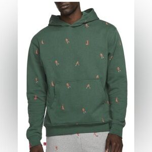 Jordan Men's Green Essentials Graphic Hoodie